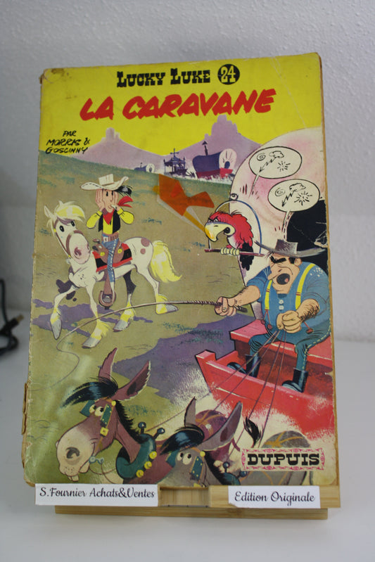 La caravane – Lucky Luke – Morris Goscinny – Dupuis – EO – 1964 – état satisfaisant