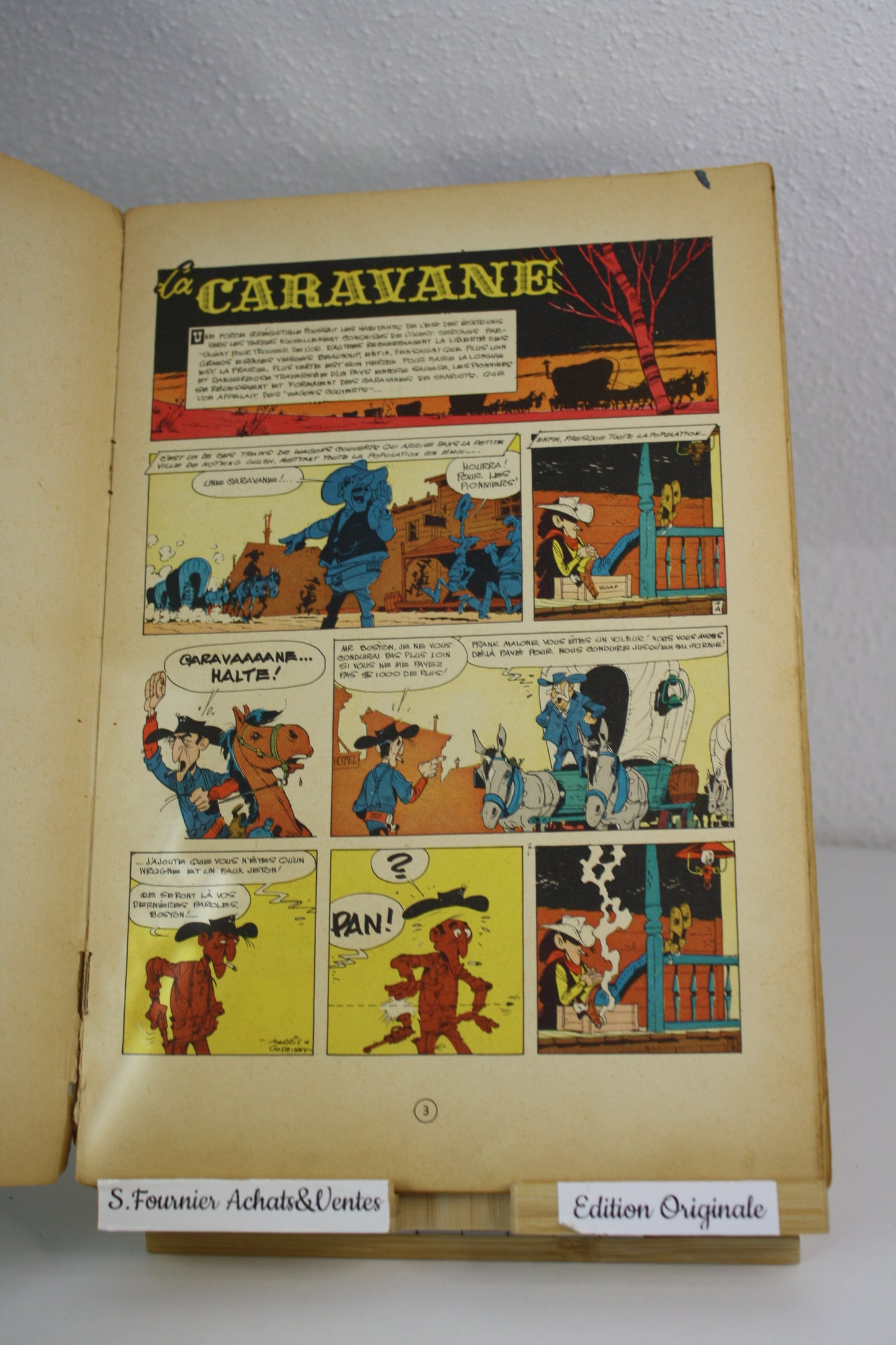 La caravane – Lucky Luke – Morris Goscinny – Dupuis – EO – 1964 – état satisfaisant