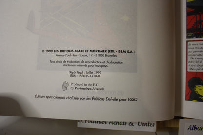 Le secret de l'espadon Tome 1 - Blake et Mortimer - Edgard P Jacques - Delville - Publicitaire - 1999 - ESSO