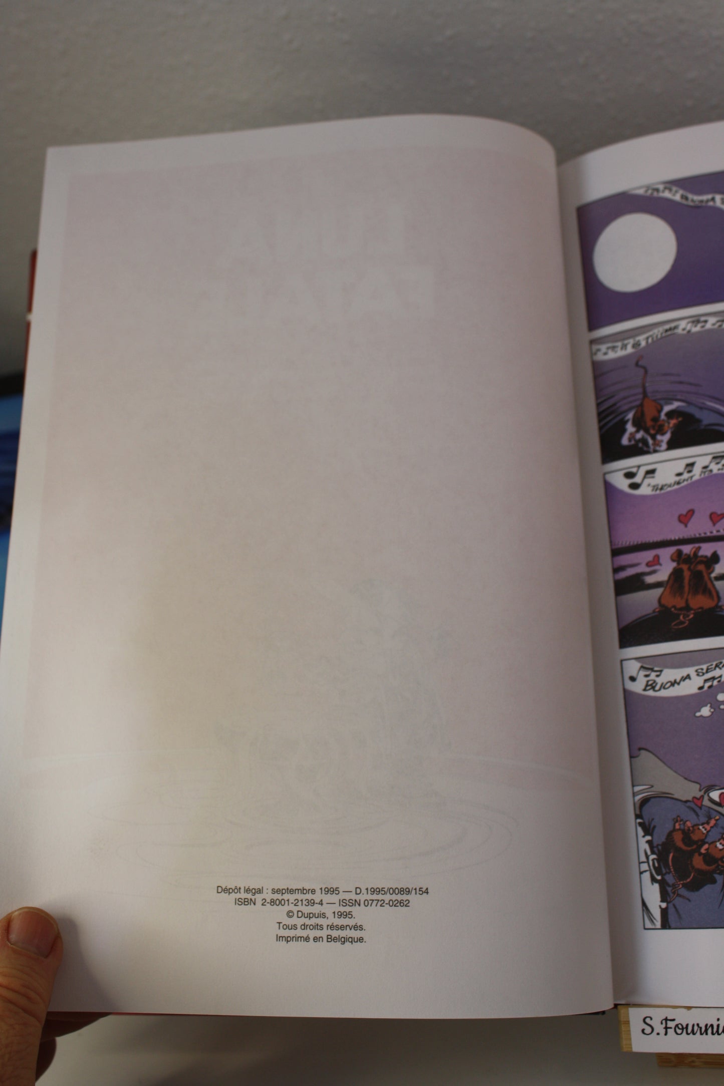 Luna Fatal – Spirou et Fantasio – Tome Janry – Dupuis – EO - 1995