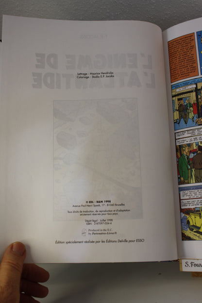 L’énigme de l’Atlantide – Blake et Mortimer – Edgar P.Jacobs – Edition Blake et Mortimer – Publicitaire – 1998 - Esso