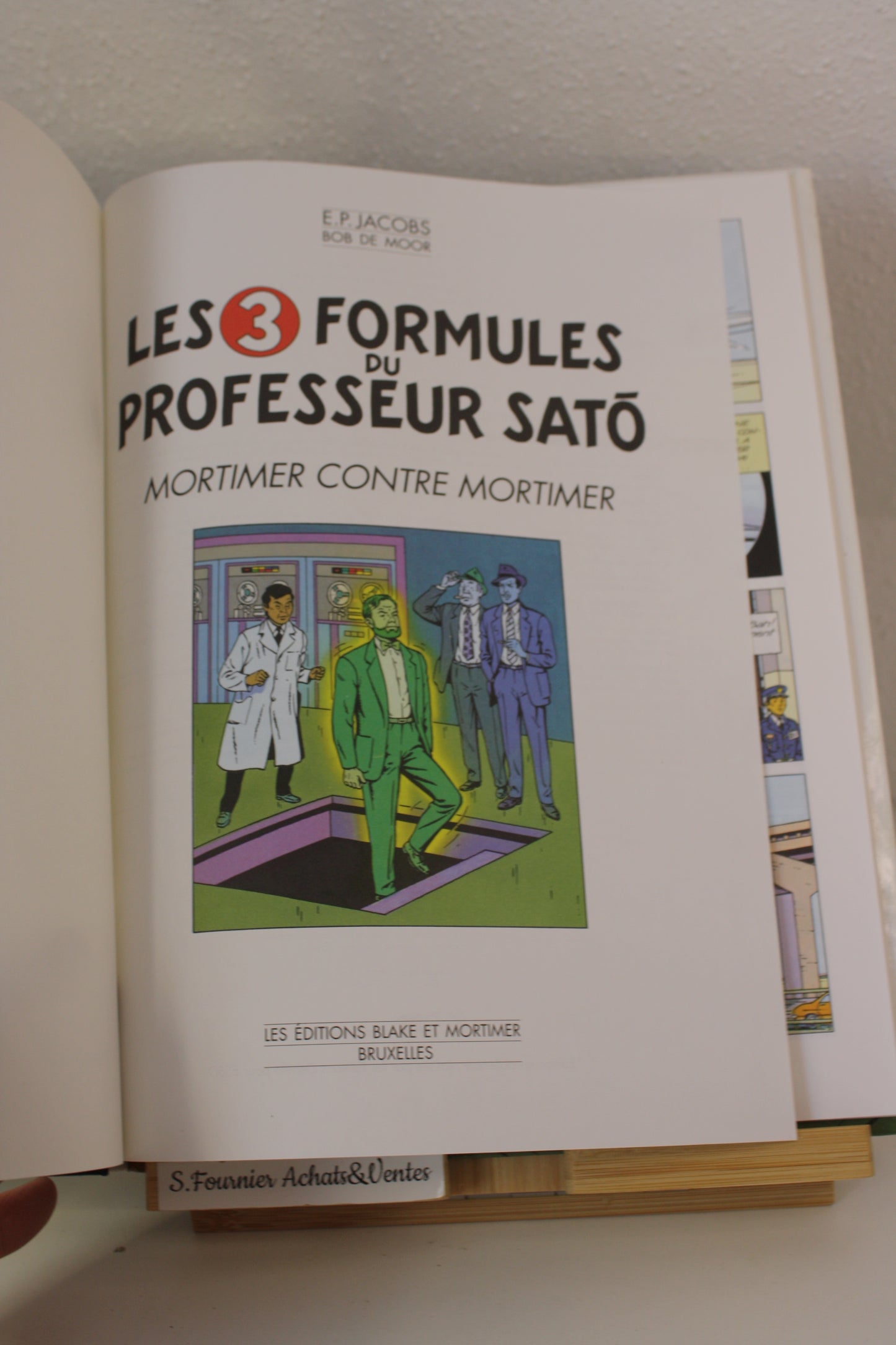 Les 3 formules du professeur Sato T2 – Blake et Mortimer – Jacobs De Moor – Blake et Mortimer – Publicitaire – 1999 - Esso