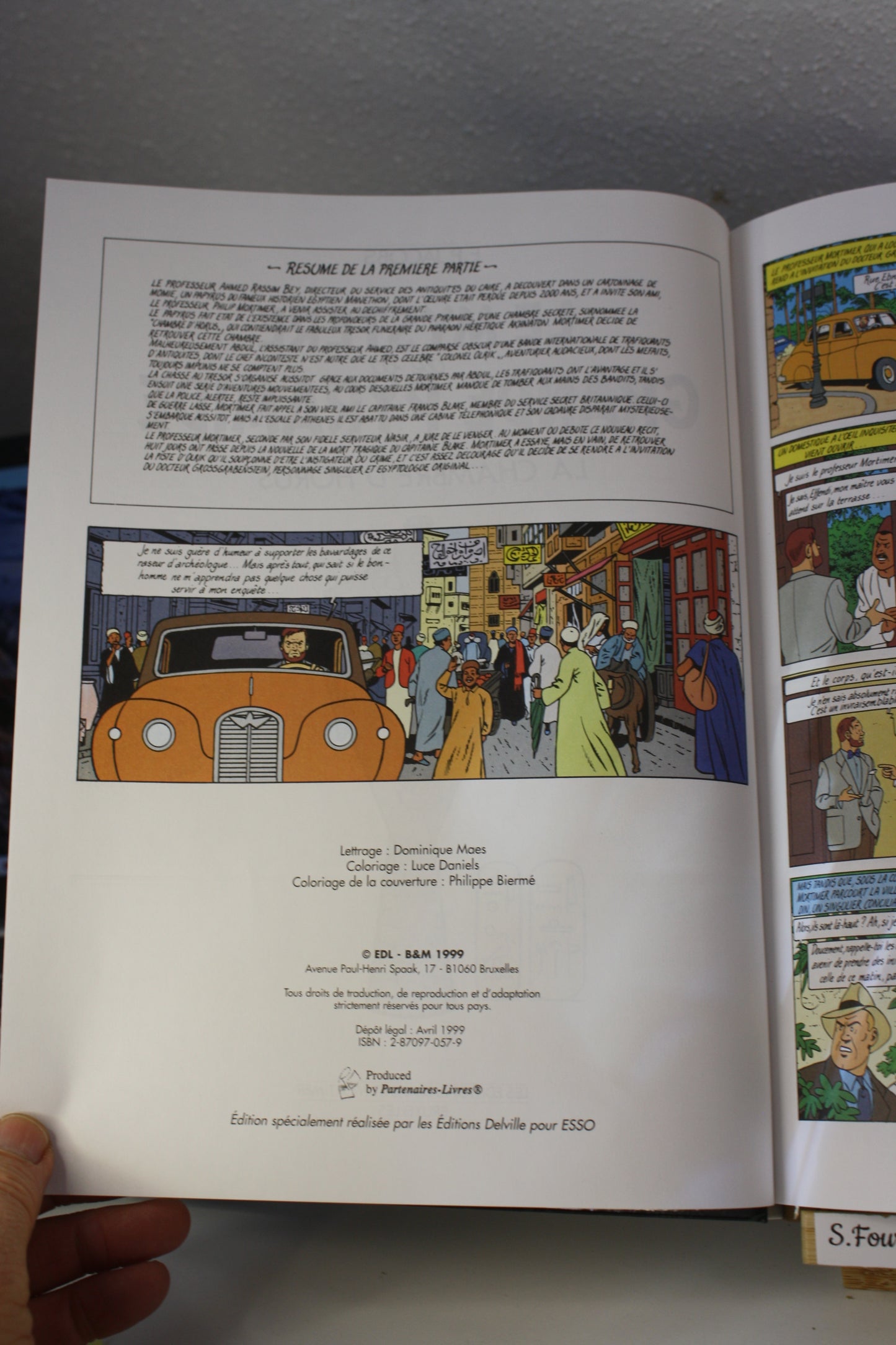 Le mystère de la grande pyramide tome 2 – Blake et Mortimer –Edgar P. Jacobs – Blake et Mortimer – Publicitaire – 1999 - ESSO