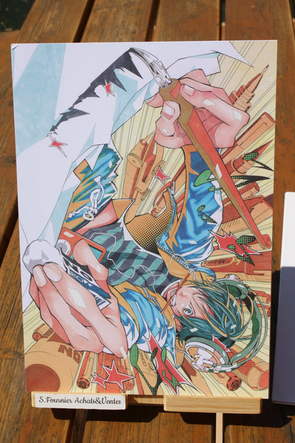 Portefolio de 6 illustrations – Manga – Takeshi Obata – kana – Objet dérivé – 2023