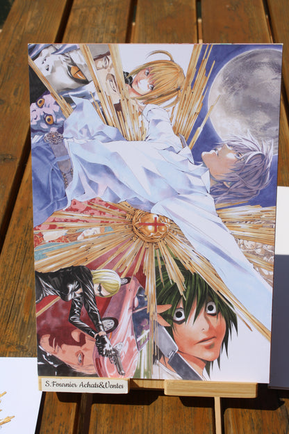 Portefolio de 6 illustrations – Manga – Takeshi Obata – kana – Objet dérivé – 2023