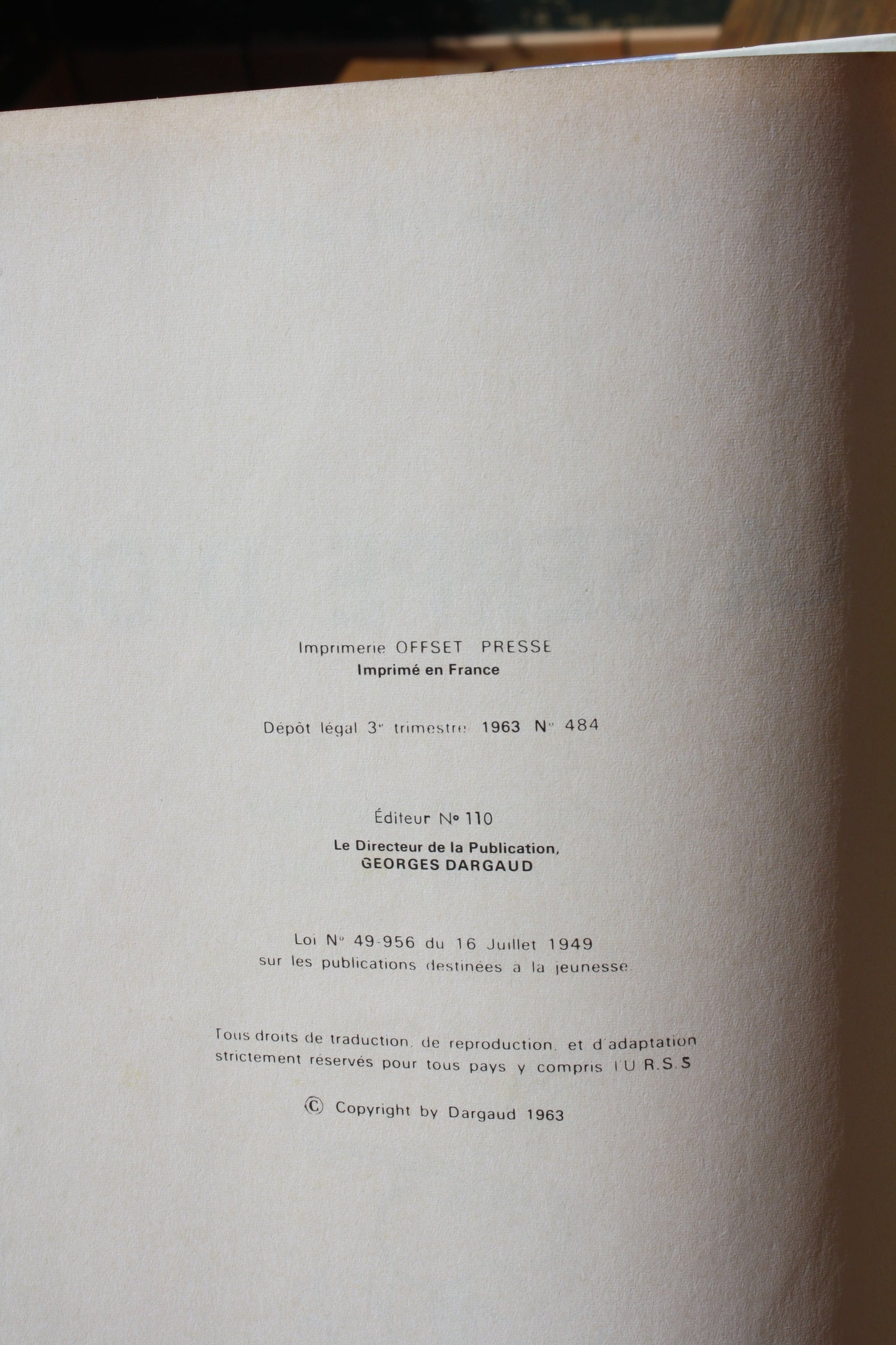 La serpe d’Or – Une aventure d’Astérix – Uderzo Goscinny – Dargaud – Réédition – 1965 – Collection Pilote