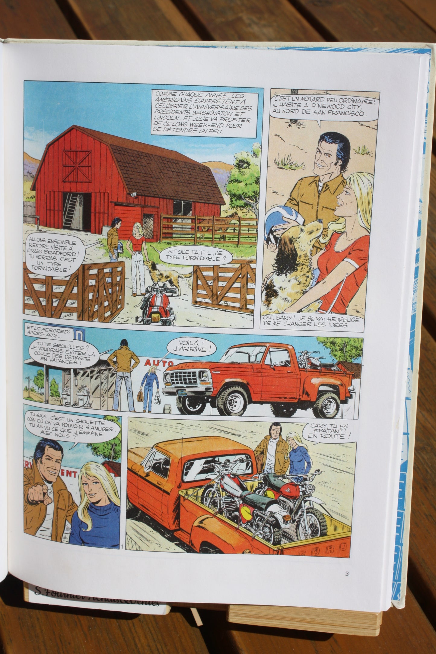 Un ours, un singe et un side car – Julie Wood – Jean Graton – Edition Fleurus – EO – 1979