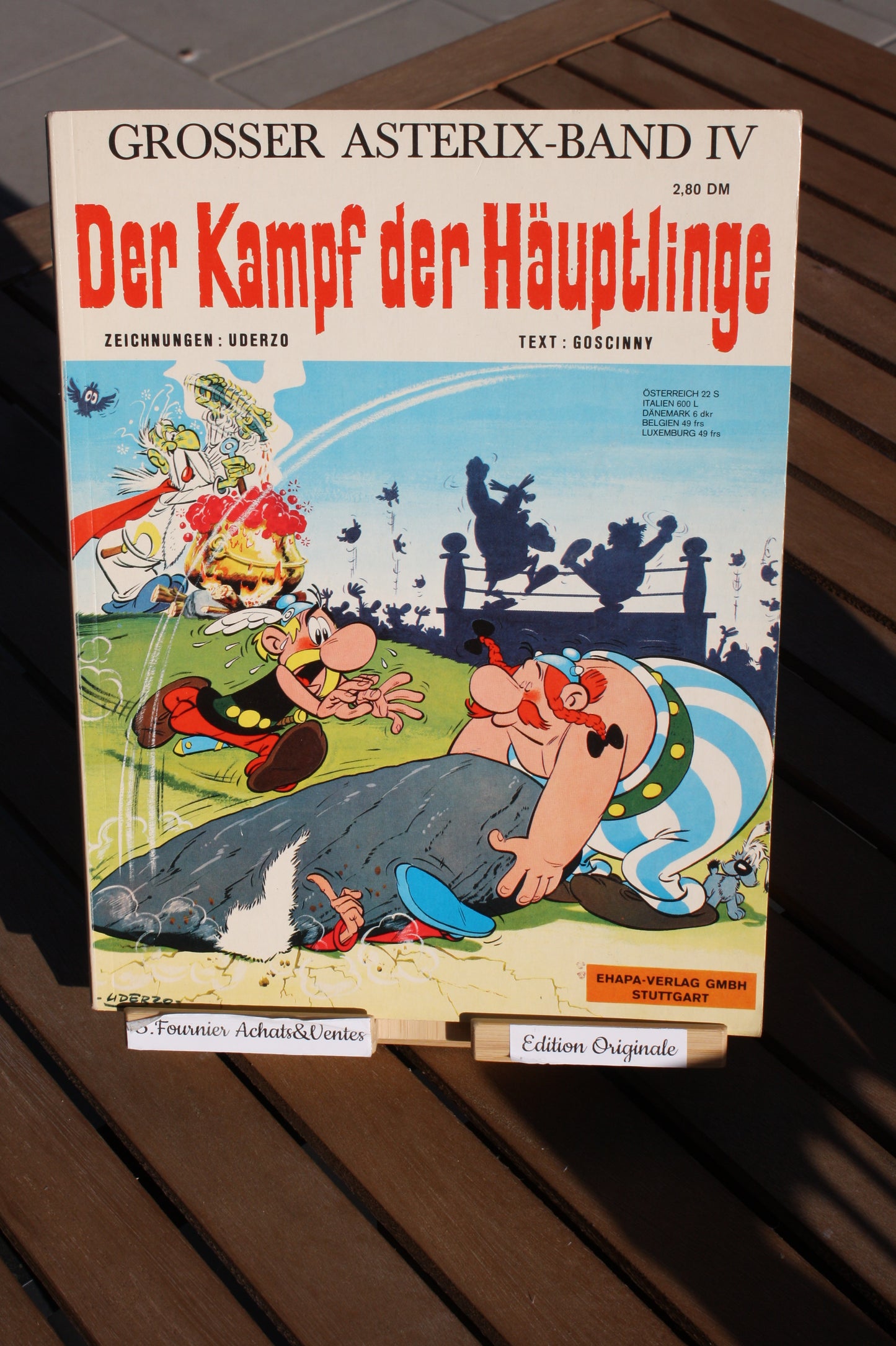 Der kampf der Häuptlinnge – Astérix – Uderzo Goscinny – Ehapa Verlag– EO – 1969 – Allemand souple