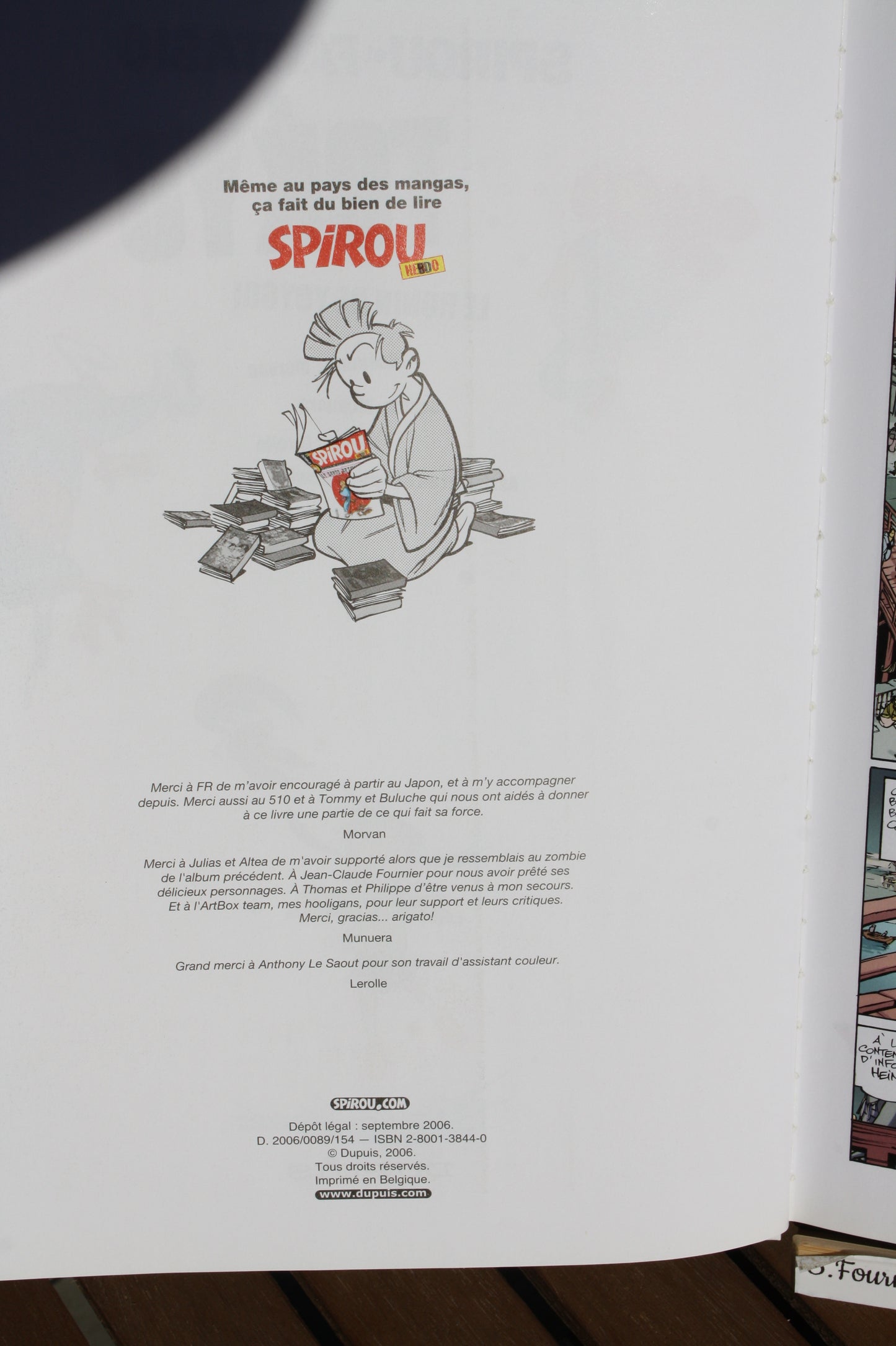 A Tokyo – Spirou et Fantasio – Morvan Munuera – Dupuis – EO – 2006