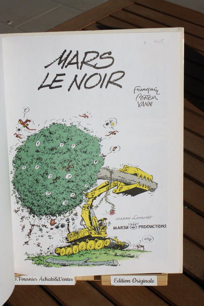 Mars le noir – Marsupilami – Franquin Batem Yann – Marsu Production – EO – 1989