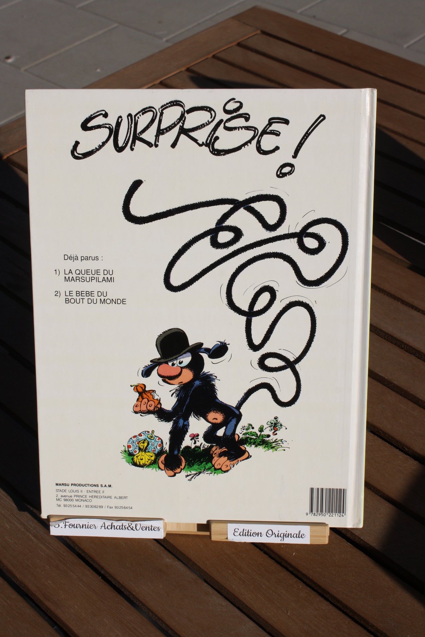 Mars le noir – Marsupilami – Franquin Batem Yann – Marsu Production – EO – 1989