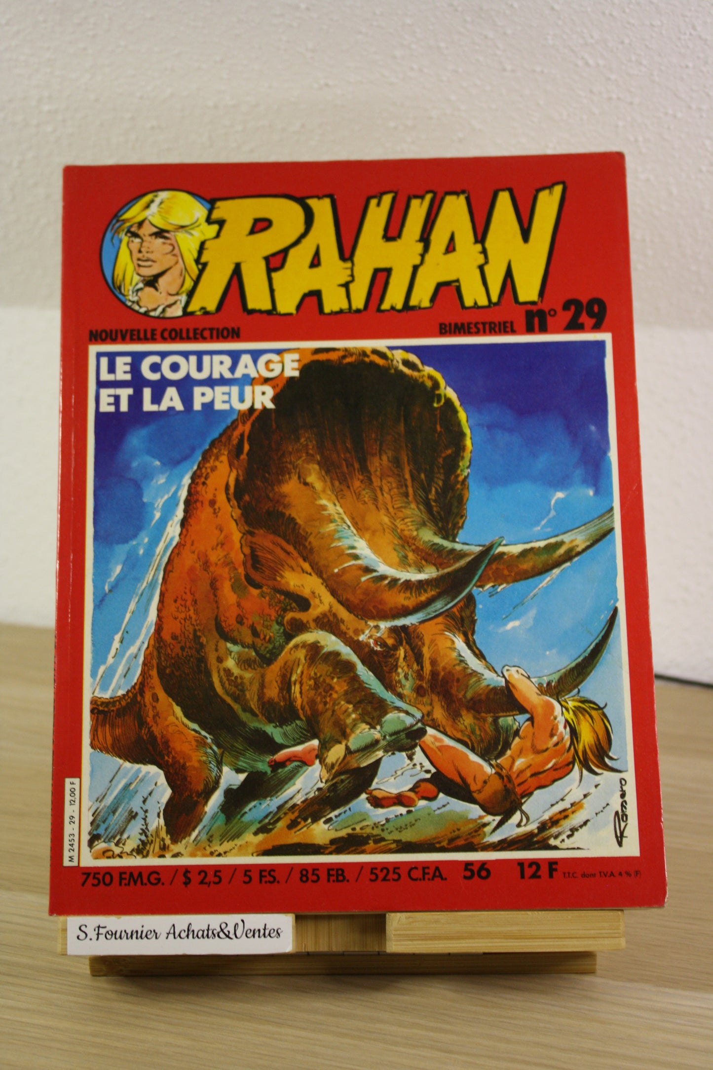 Le courage et la peur N°29 – Rahan – Chéret Lécureux – Vaillant – Périodique – 1982