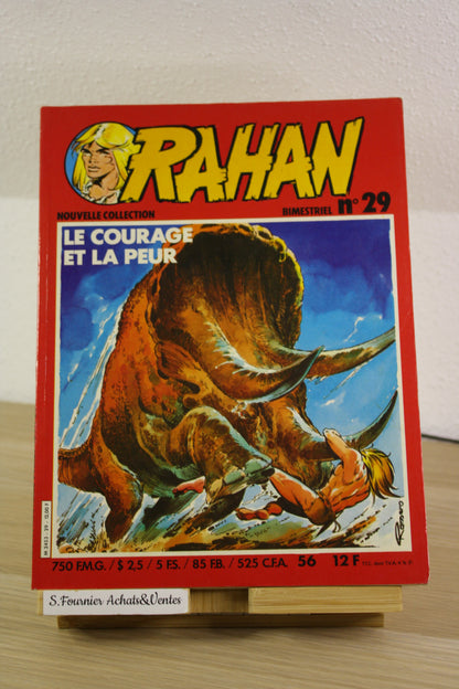 Le courage et la peur N°29 – Rahan – Chéret Lécureux – Vaillant – Périodique – 1982