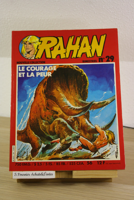 Le courage et la peur N°29 – Rahan – Chéret Lécureux – Vaillant – Périodique – 1982