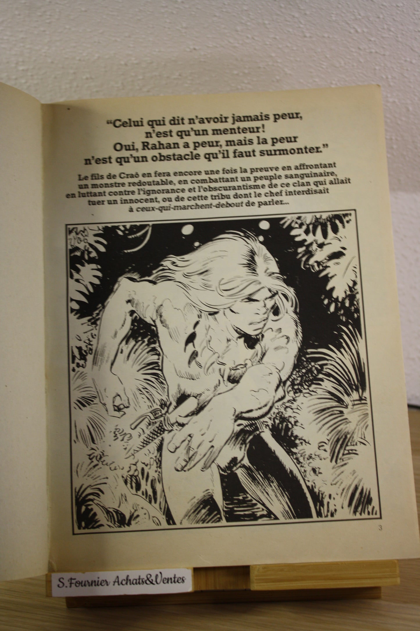 Le courage et la peur N°29 – Rahan – Chéret Lécureux – Vaillant – Périodique – 1982