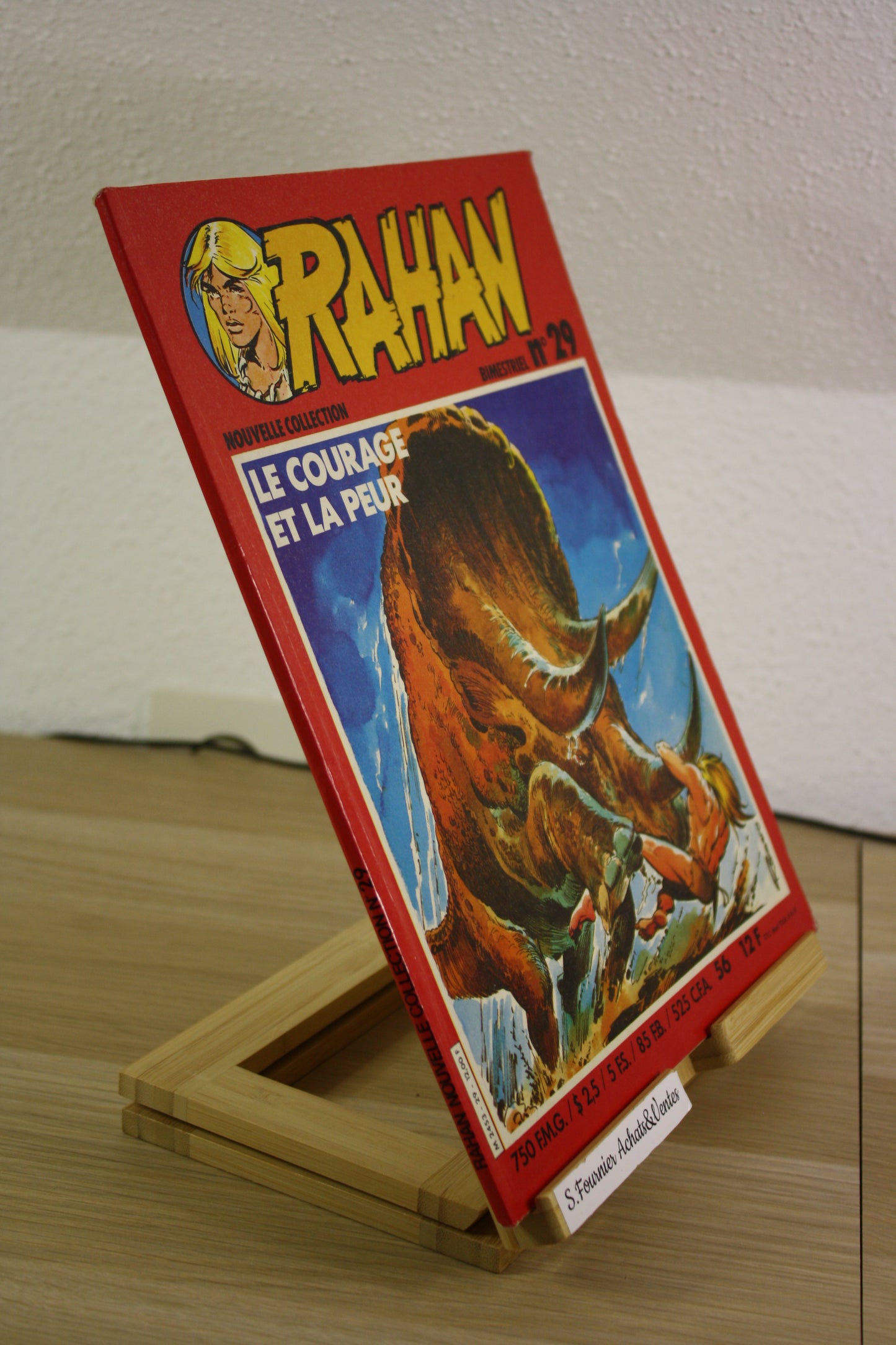 Le courage et la peur N°29 – Rahan – Chéret Lécureux – Vaillant – Périodique – 1982