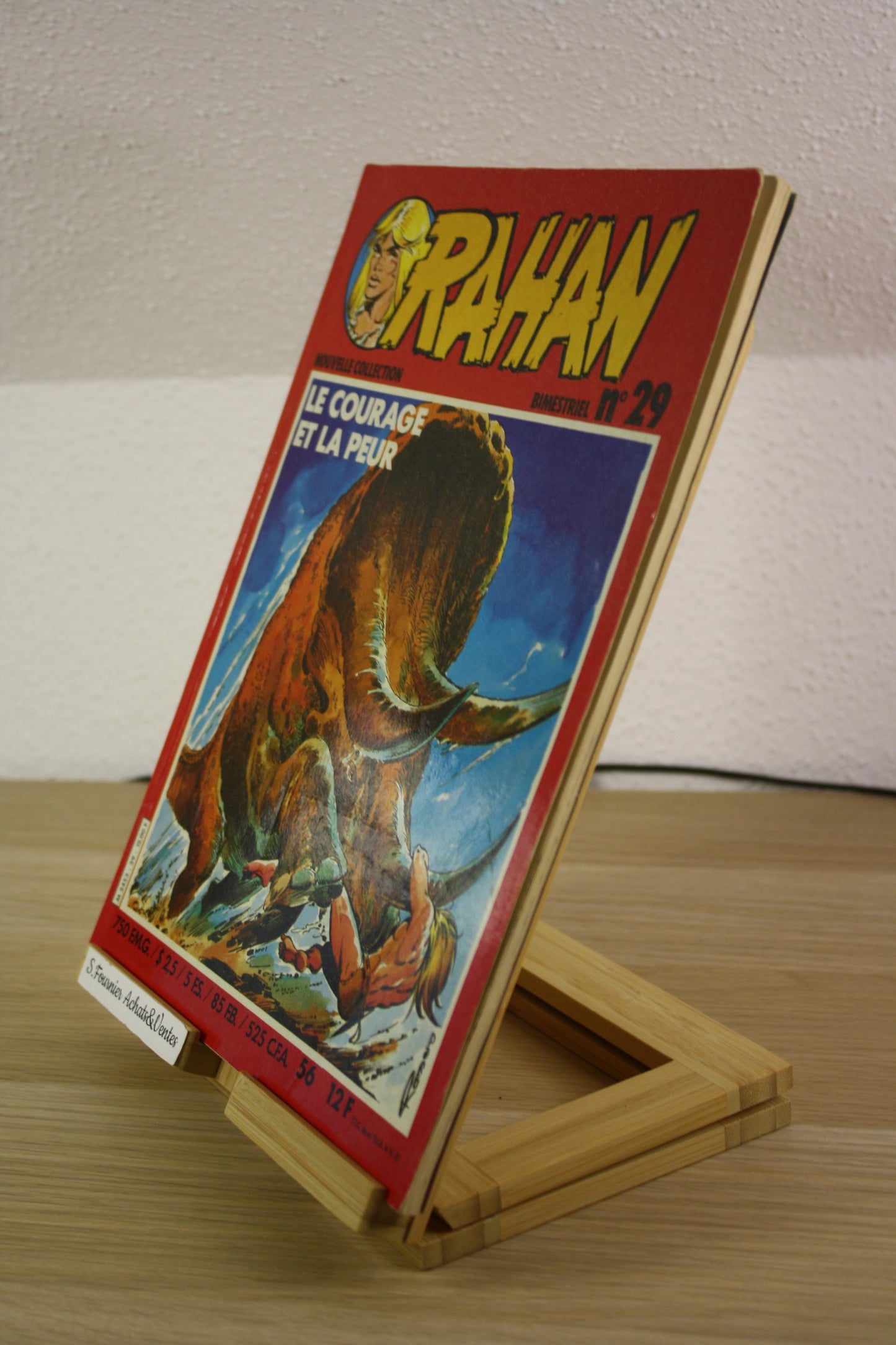 Le courage et la peur N°29 – Rahan – Chéret Lécureux – Vaillant – Périodique – 1982