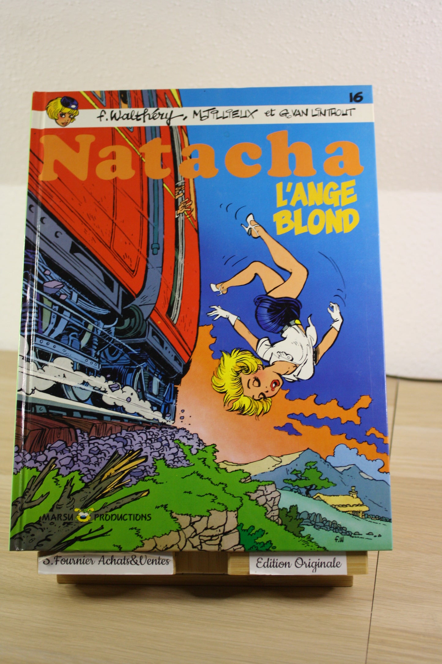 L’ange Blond – Natacha – Walthéry Tillieux Linthout – Marsu Production –EO – 1994 – sans le poster