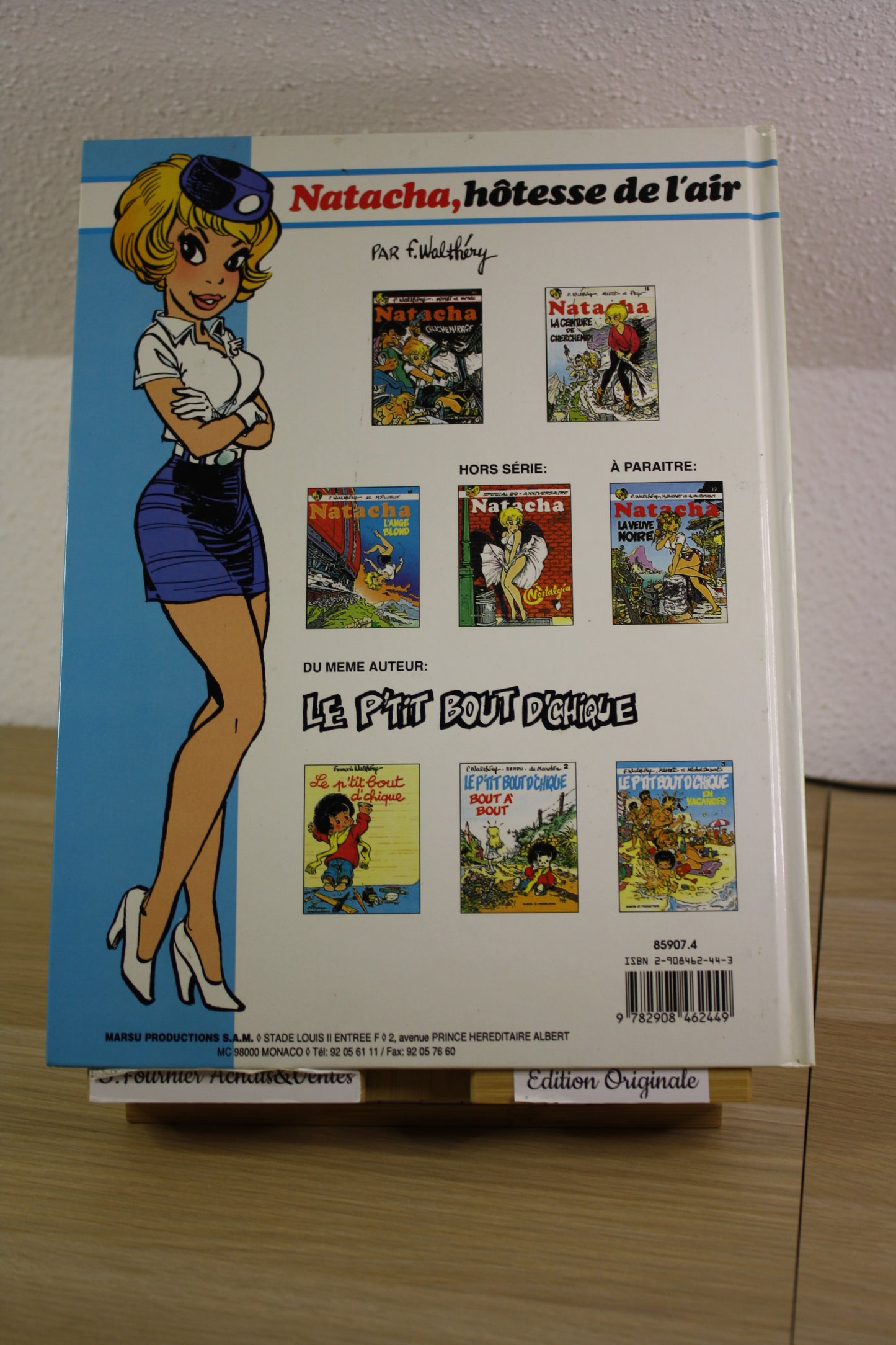 L’ange Blond – Natacha – Walthéry Tillieux Linthout – Marsu Production –EO – 1994 – sans le poster