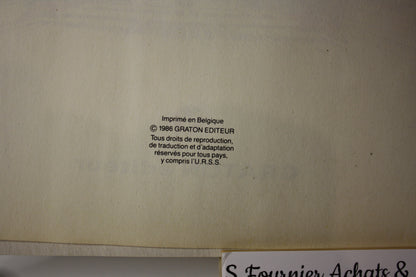 Panique à Monaco – Michel Vaillant – Jean Graton - Graton Editeur -Publicitaire - 1986 - Elf Antar