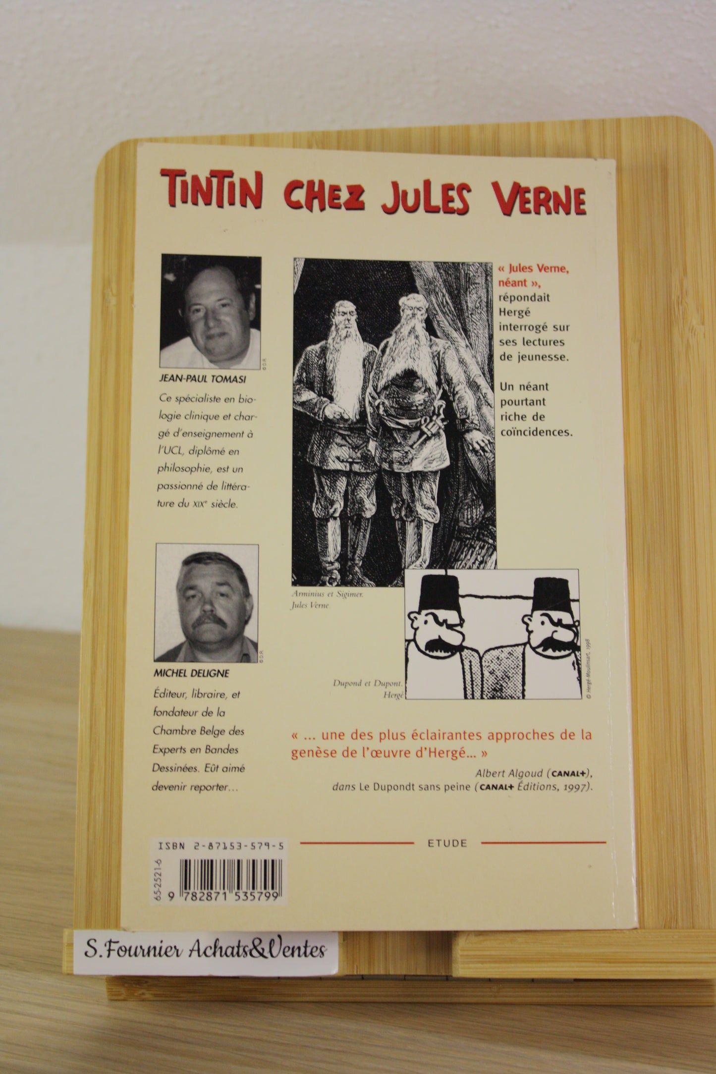 Tintin chez Jules Verne – Tintin - Tomasi Deligne – Lefranck – EO – 1998 – Ce n’est pas une BD