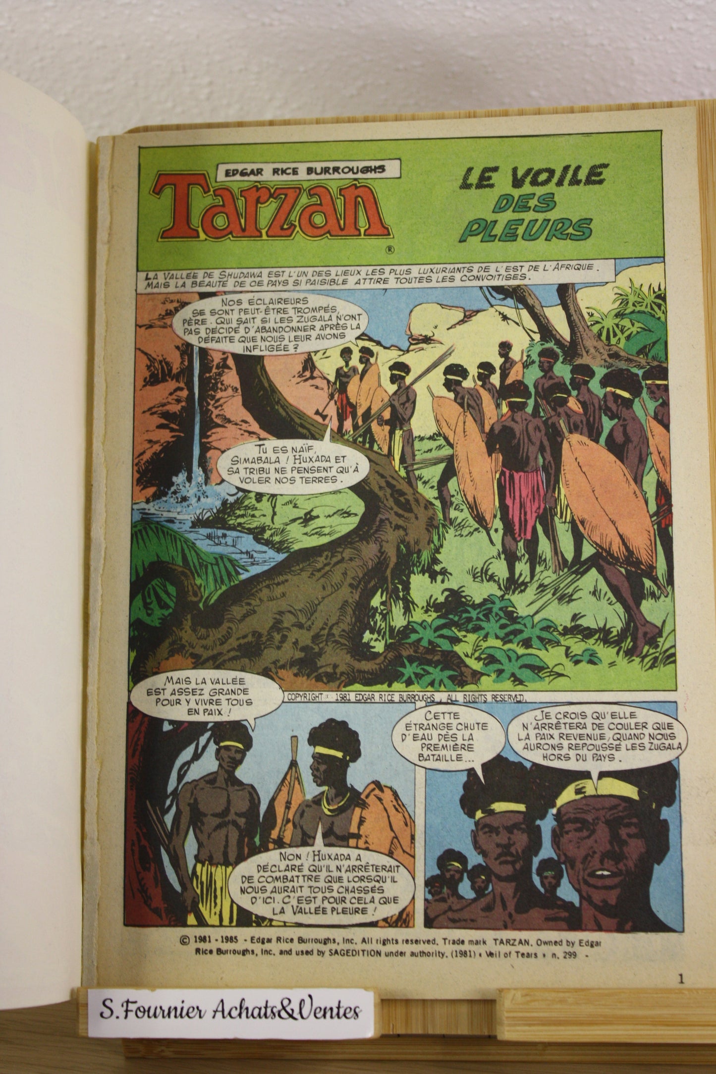 Tarzan : le voile de la peur N°6HS – Branché sur – Collectif – Sage – Périodique – 1987