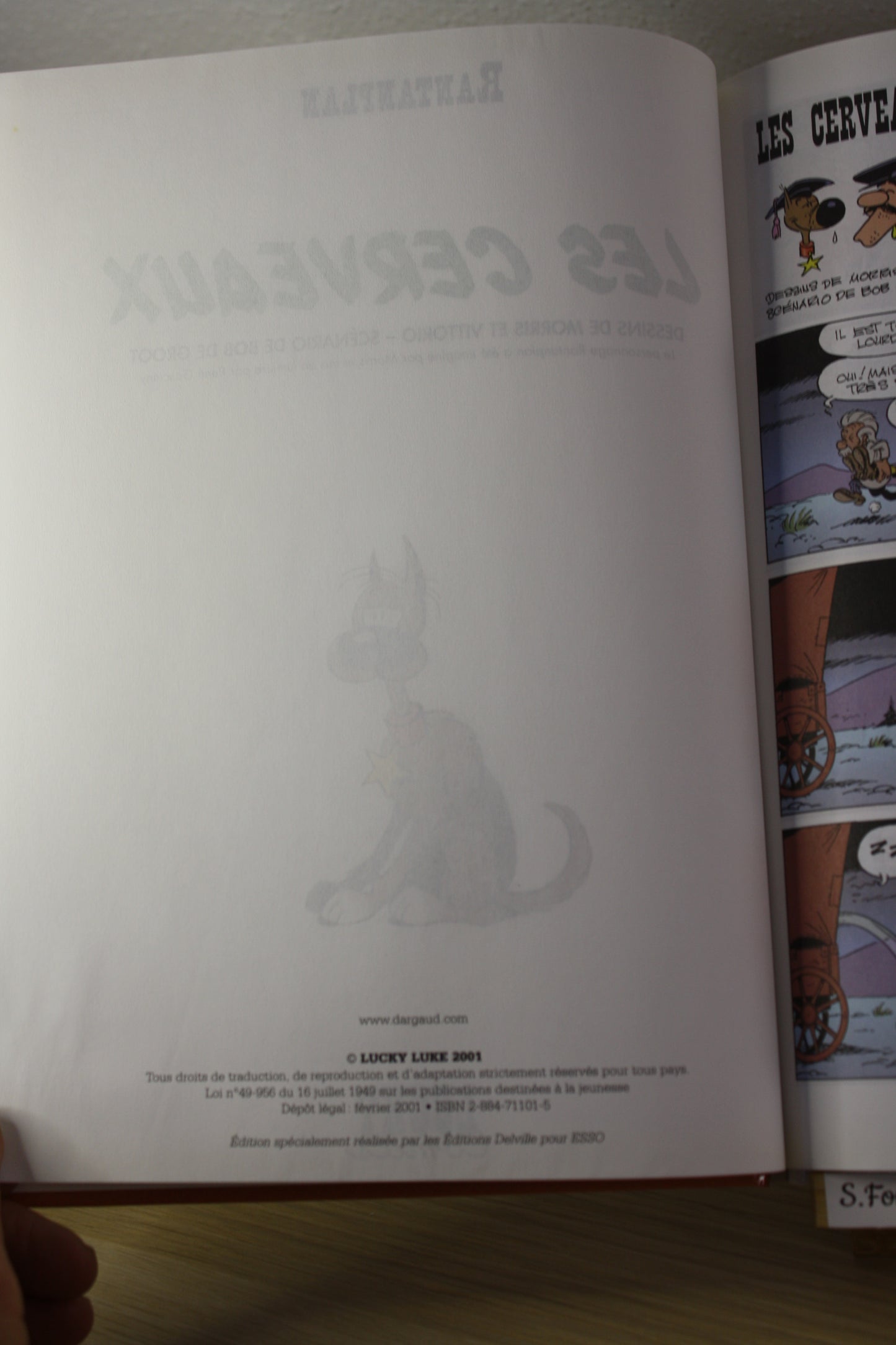 Les cerveaux – Rantanplan – Vittoro De groot – Lucky Comics – Publicitaire – 2001
