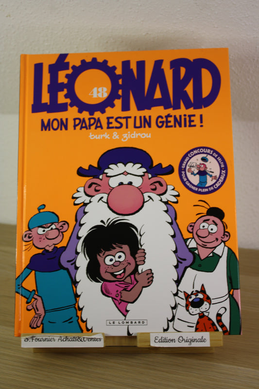 Mon papa est un génie – Léonard – Turk Zidrou – Le Lombard – EO – 2017