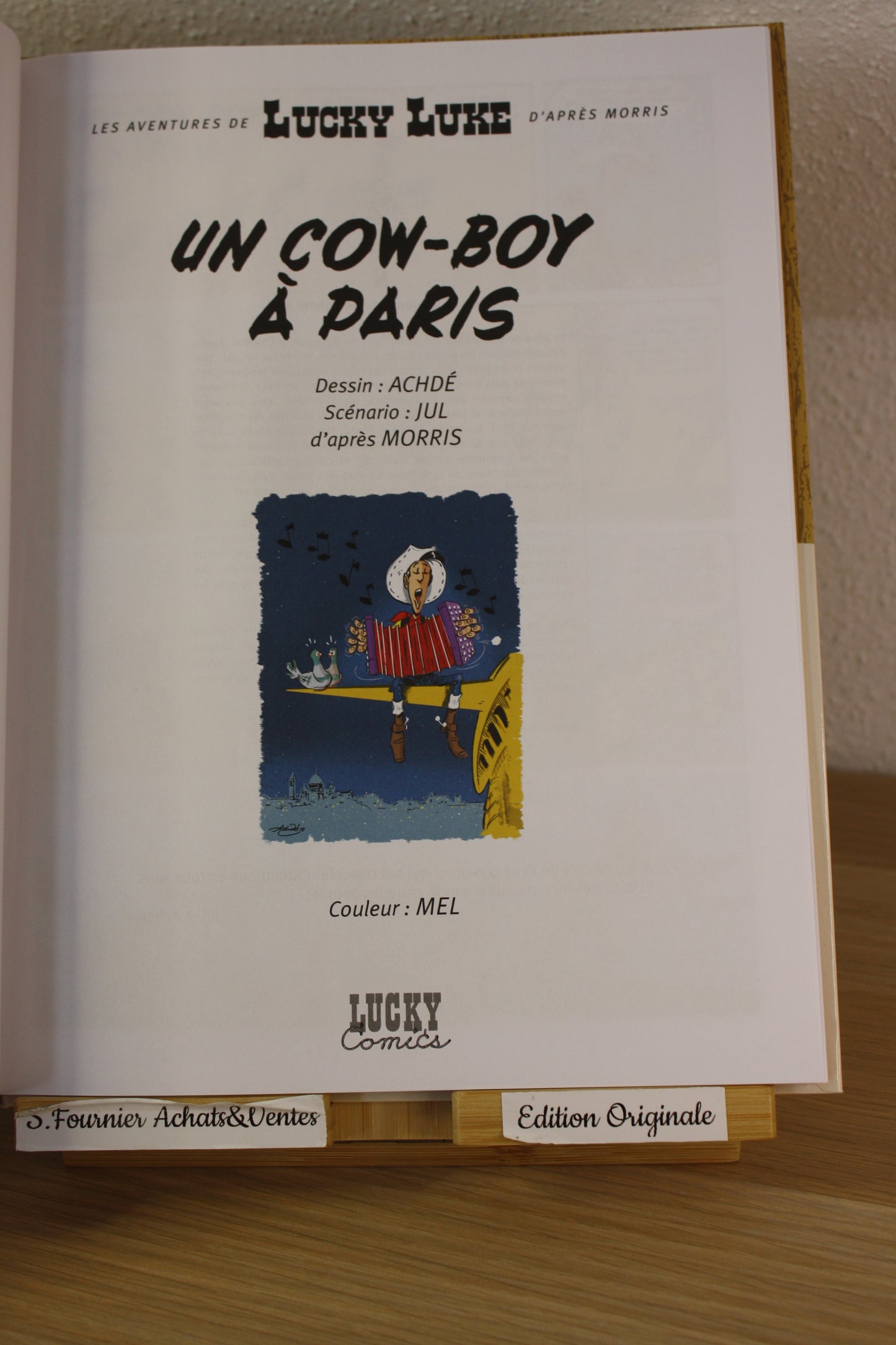 Un Cow boy à Paris – Les aventures de Lucky Luke – Achdé Jul – Lucky Production – EO – 2018