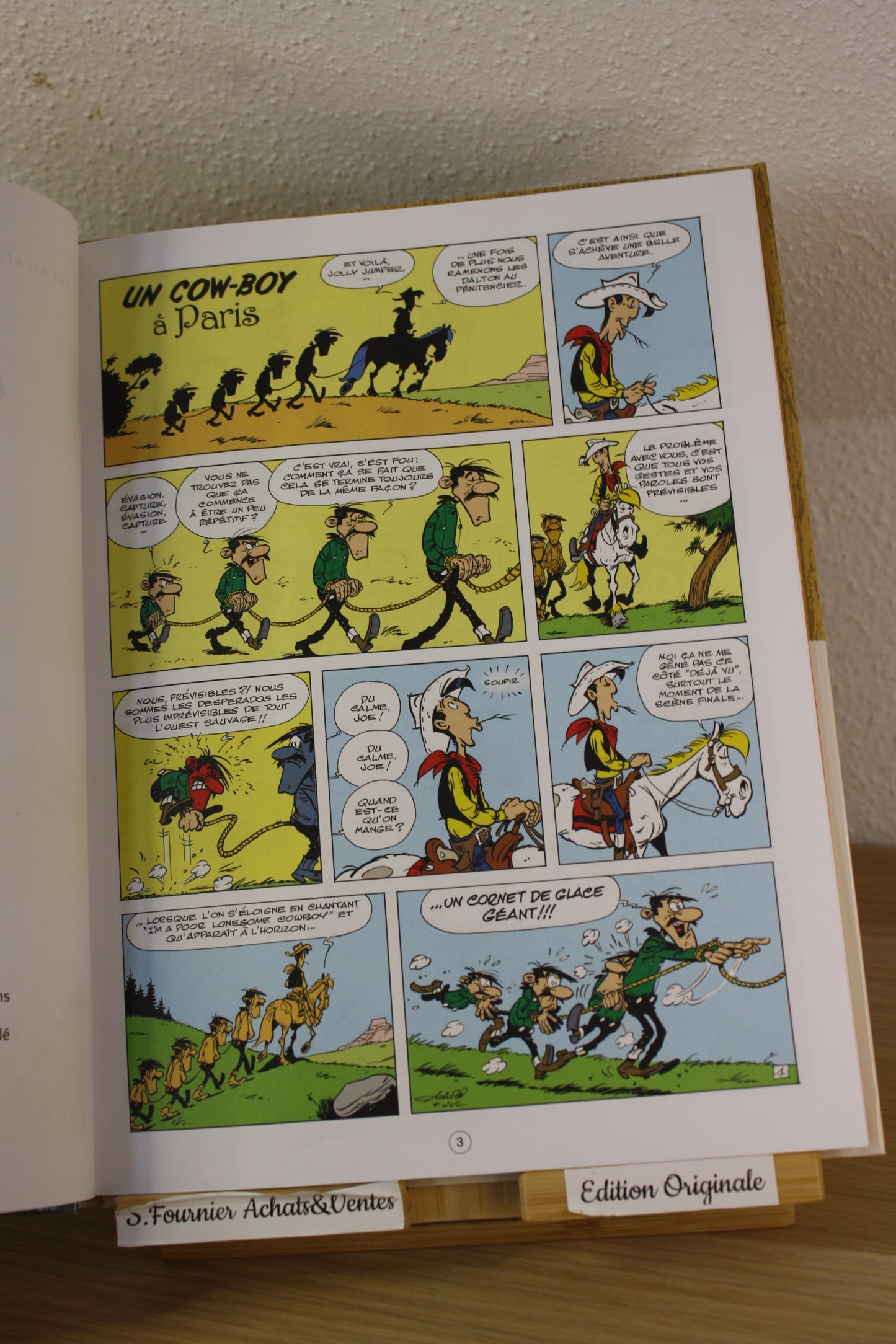 Un Cow boy à Paris – Les aventures de Lucky Luke – Achdé Jul – Lucky Production – EO – 2018