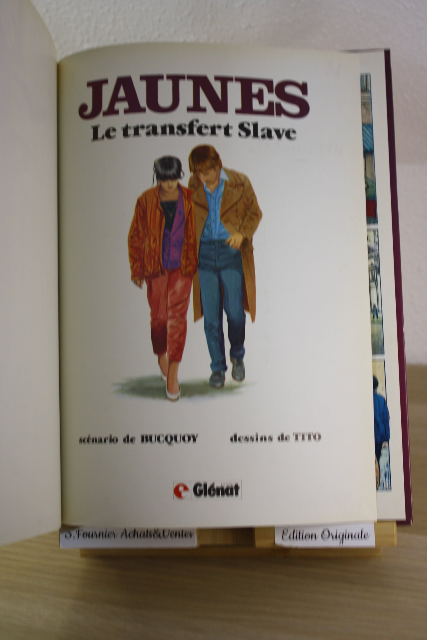 Le transfert Slave – Jaunes – Tito Bucquoy – Glénat – EO – 1984