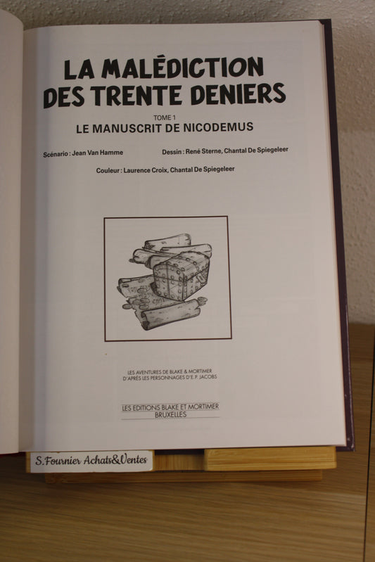 La malédiction des trente deniers Tome 1 – Black et Mortimer – Sterne Van Hamme De Spiegeleer – Blake et Mortimer - Publicitaire – 2009 – BNP Paribas