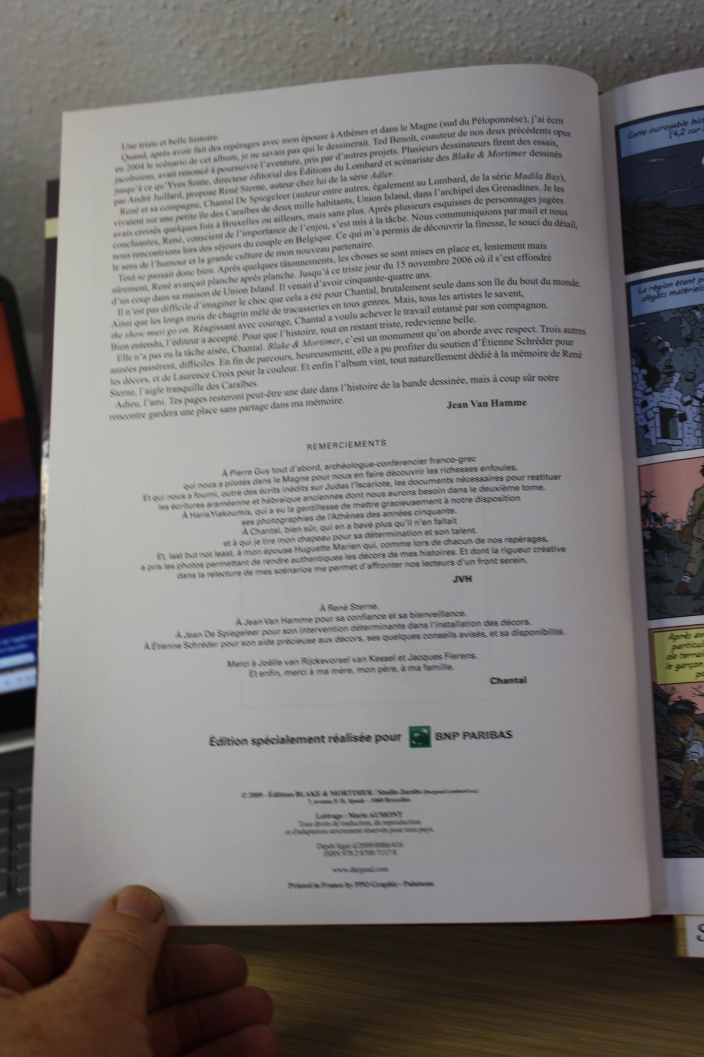 La malédiction des trente deniers Tome 1 – Black et Mortimer – Sterne Van Hamme De Spiegeleer – Blake et Mortimer - Publicitaire – 2009 – BNP Paribas