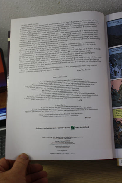 La malédiction des trente deniers Tome 1 – Black et Mortimer – Sterne Van Hamme De Spiegeleer – Blake et Mortimer - Publicitaire – 2009 – BNP Paribas