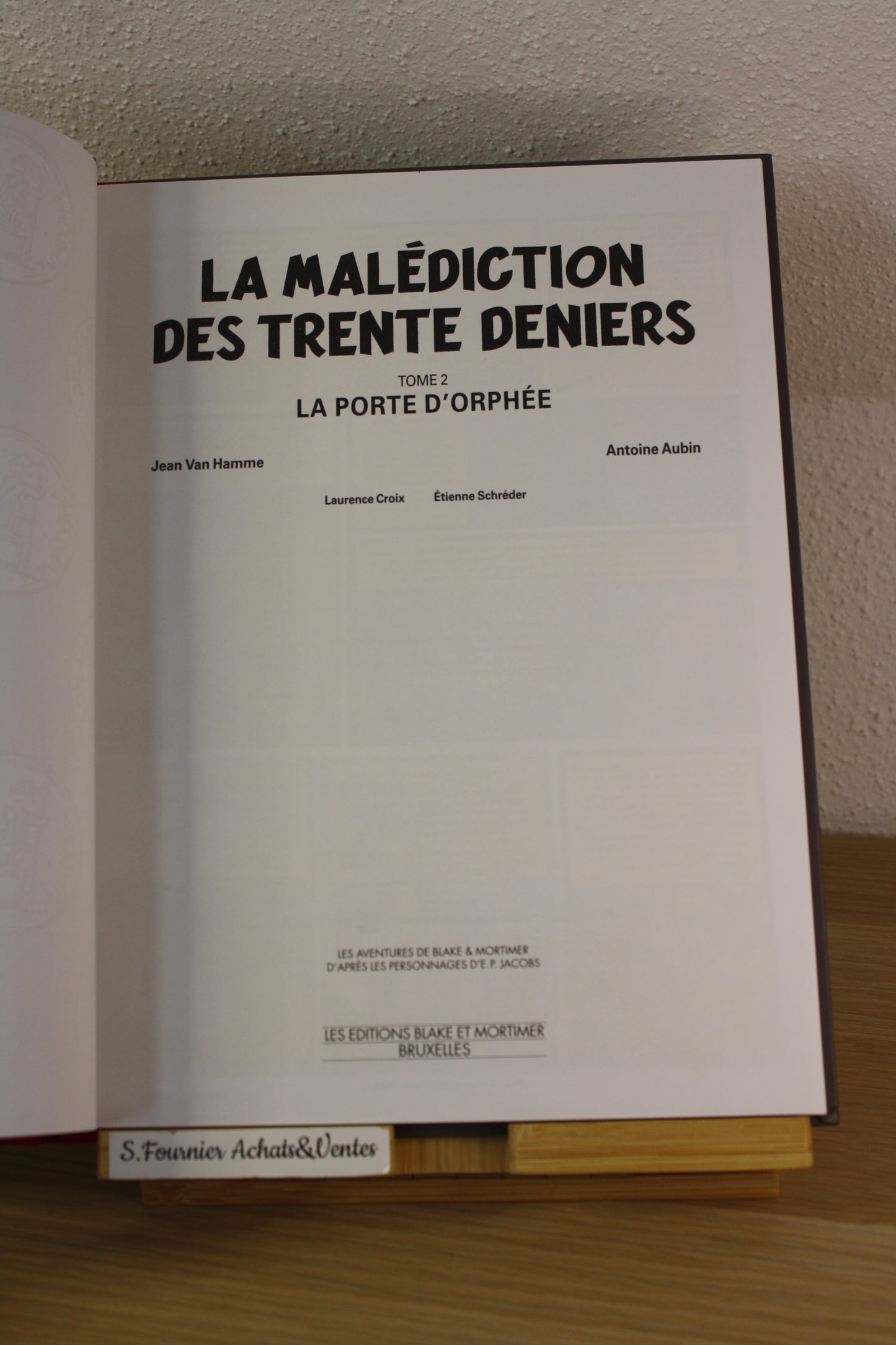 La malédiction des trente deniers Tome 2 – Blake et Mortimer – Van Hamme Aubin – Blake et Mortimer - Publicitaire – 2010 – BNP Paribas