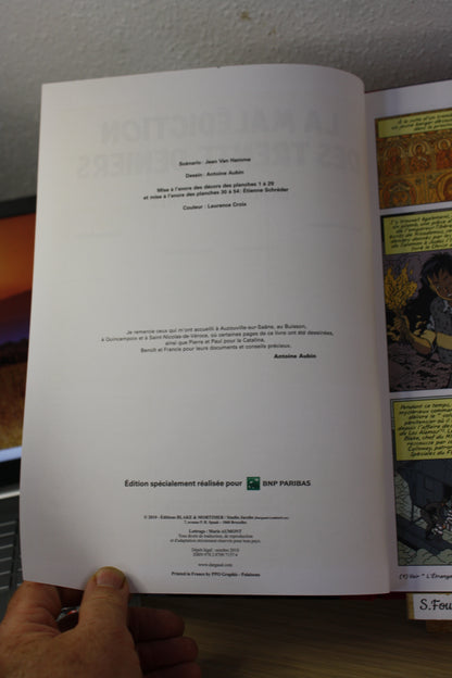 La malédiction des trente deniers Tome 2 – Blake et Mortimer – Van Hamme Aubin – Blake et Mortimer - Publicitaire – 2010 – BNP Paribas