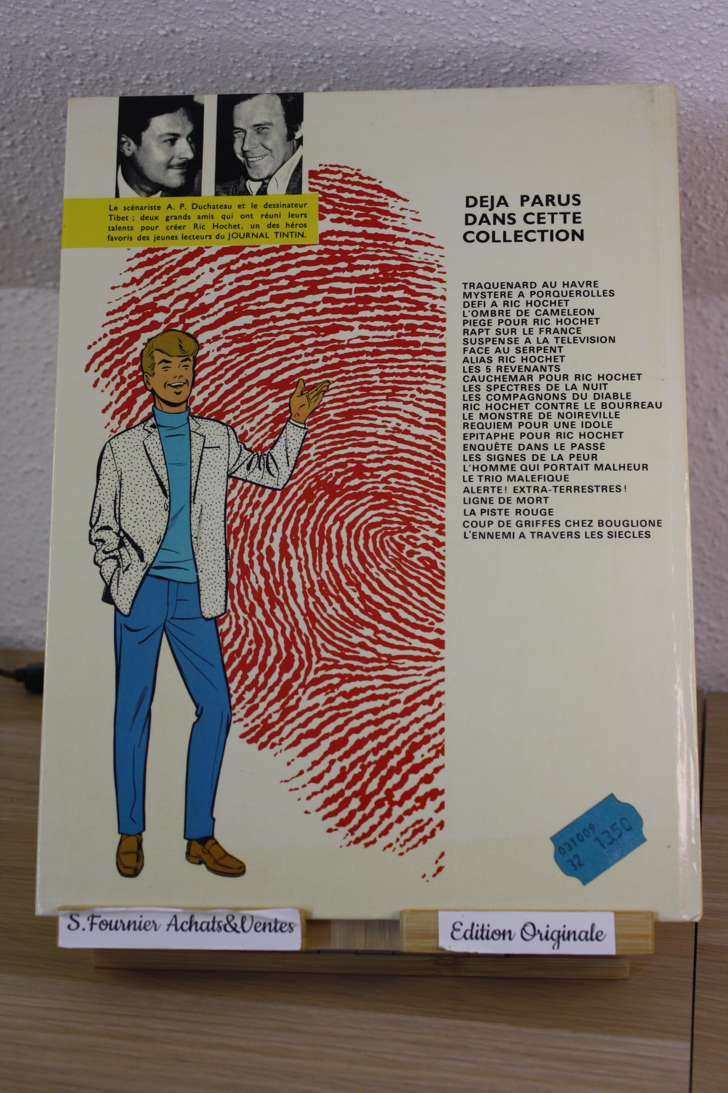 L’ennemi à travers les siècles – Ric Hochet – Tibet Duchateau – Dargaud - EO – 1978