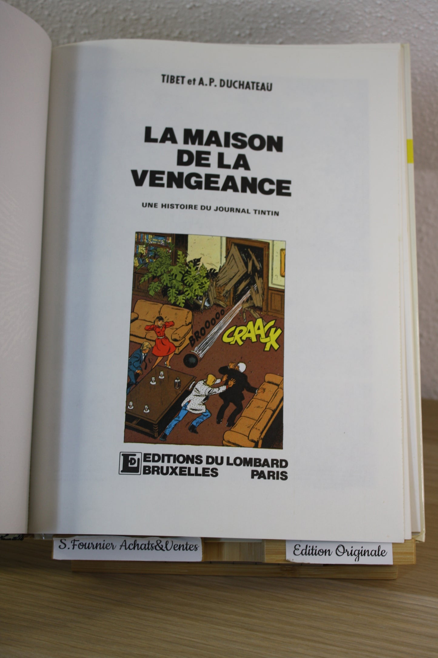 La maison de la vengeance – Ric Hochet – Tibet Duchateau – Du Lombard - EO – 1985