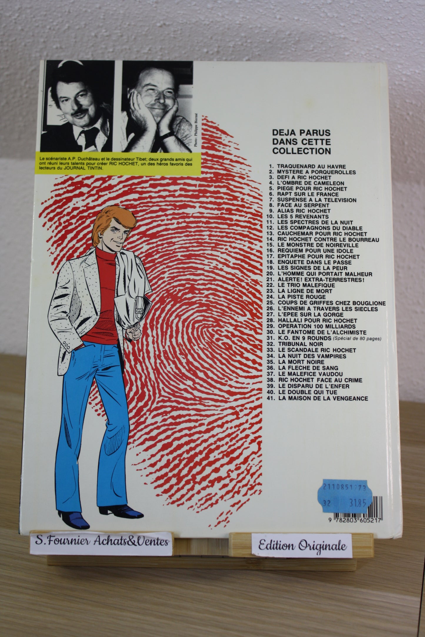 La maison de la vengeance – Ric Hochet – Tibet Duchateau – Du Lombard - EO – 1985