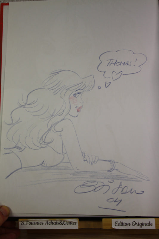 Dédicace Di Sano– Une femme dans la peau – Walthéry Van Linthout Fritax – P&T Joker – Réédition – 2000