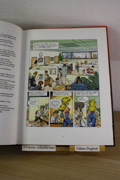 Dédicace Di Sano– Une femme dans la peau – Walthéry Van Linthout Fritax – P&T Joker – Réédition – 2000