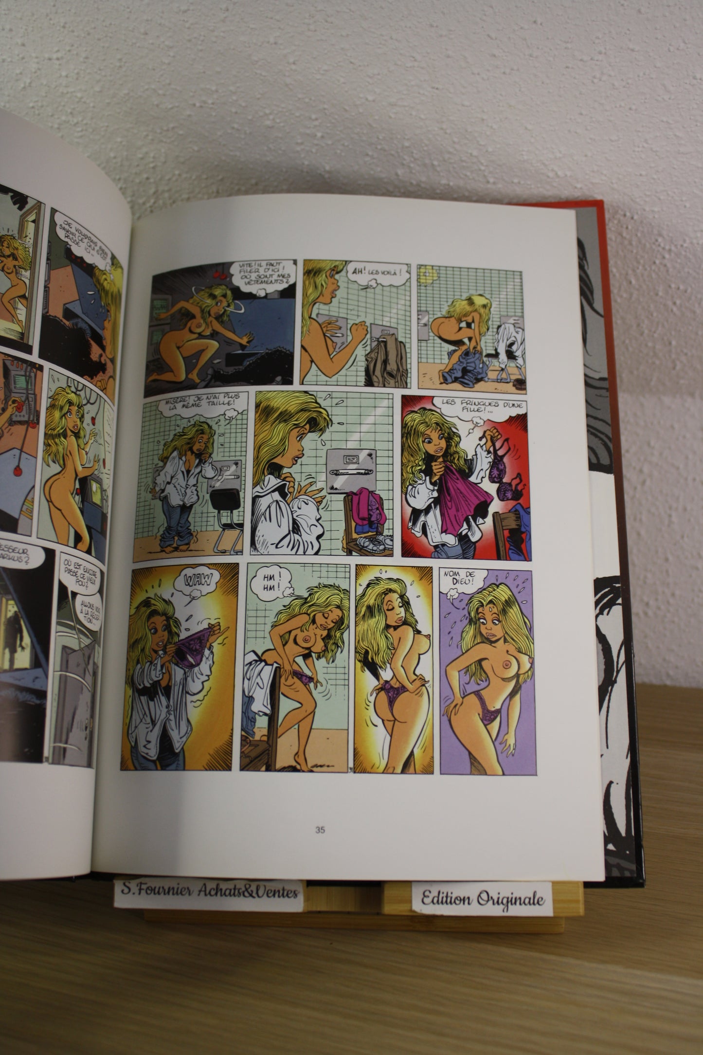 Dédicace Di Sano– Une femme dans la peau – Walthéry Van Linthout Fritax – P&T Joker – Réédition – 2000