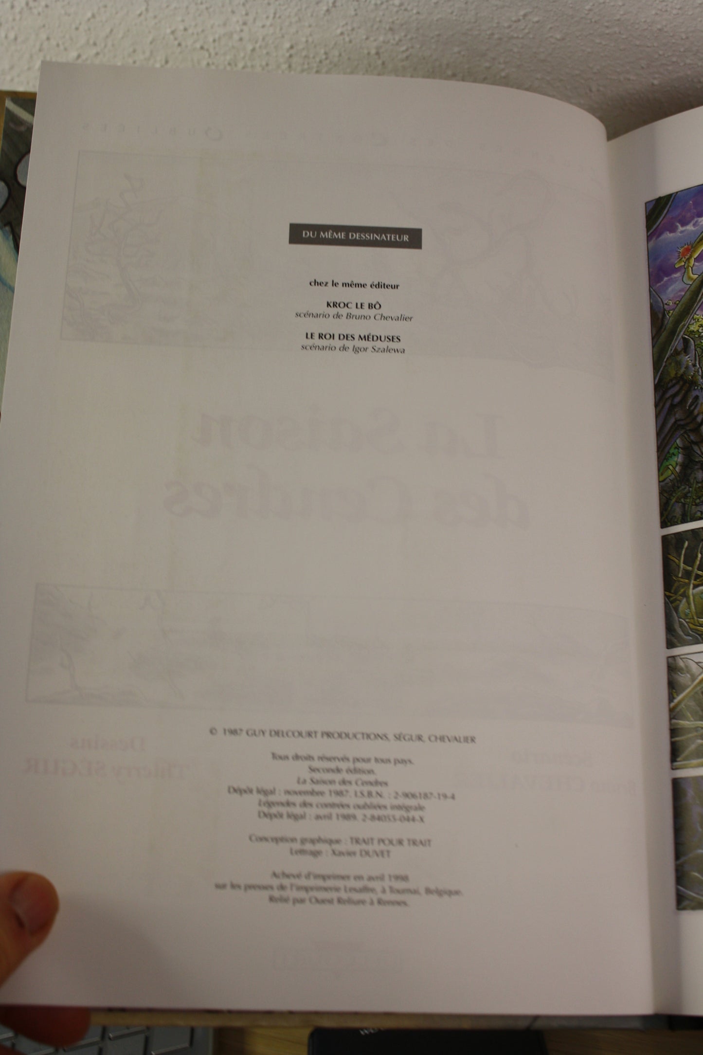 Intégrale – Légendes des contrées oubliées – Chevalier Segur – Delcourt – réédition – 1995