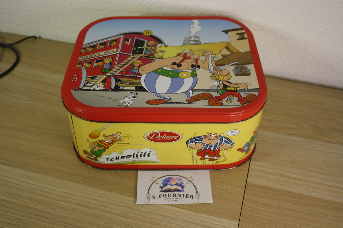 Boite biscuit métallique – Astérix – Uderzo Goscinny – Delacre – Objet dérivé – 2012