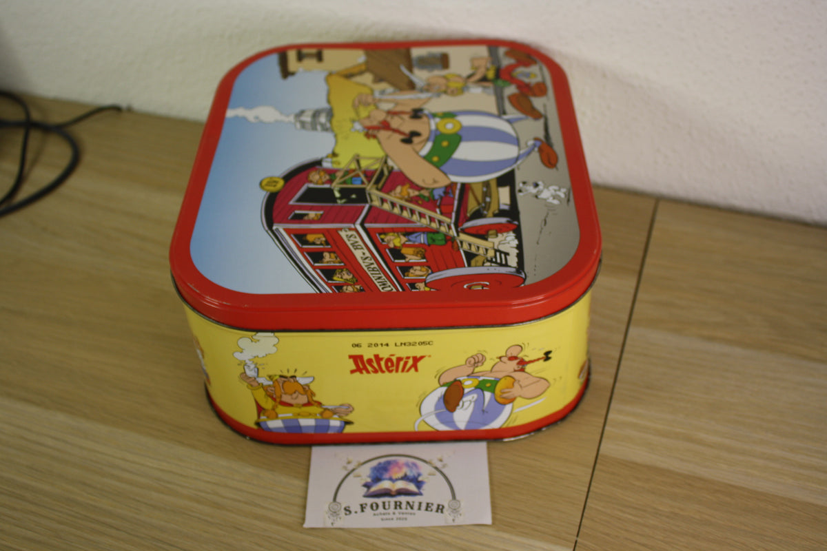 Boite biscuit métallique – Astérix – Uderzo Goscinny – Delacre – Objet dérivé – 2012