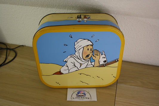 Boite biscuit métallique – Tintin – Hergé – Delacre – Objet dérivé – 2009