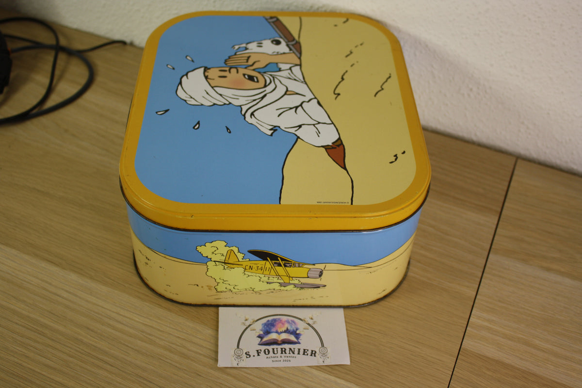 Boite biscuit métallique – Tintin – Hergé – Delacre – Objet dérivé – 2009