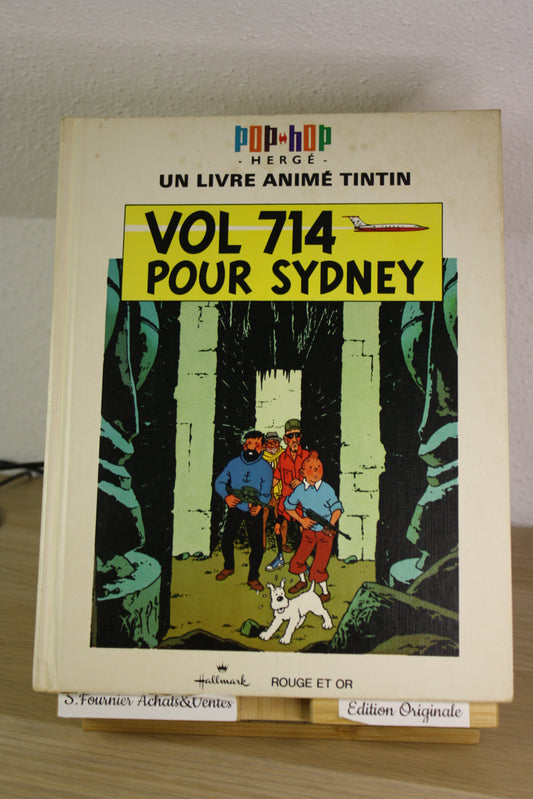 Vol 714 pour Sydney Pop Hop – Tintin – Hergé – Hallmark Rouge et Or – EO – 1971