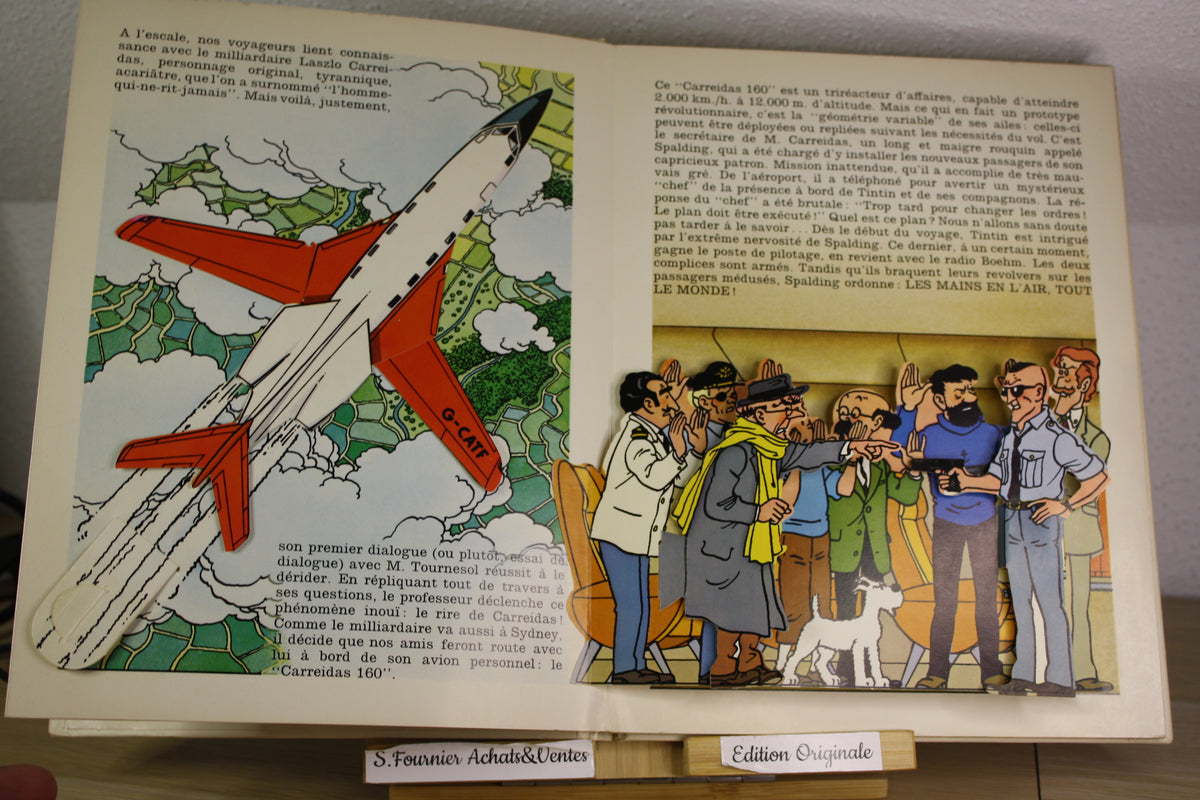Vol 714 pour Sydney Pop Hop – Tintin – Hergé – Hallmark Rouge et Or – EO – 1971