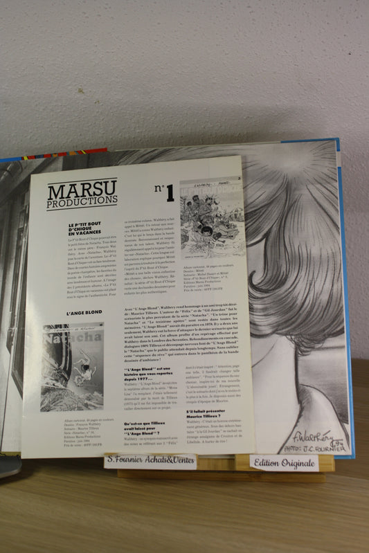 L’ange Blond + Poster – Natacha – Walthéry Motillieux Van Linthout – Marsu Production – EO – 1994